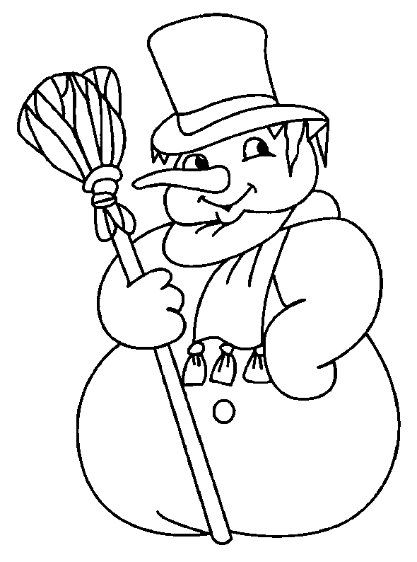 Bałwany kolorowanki